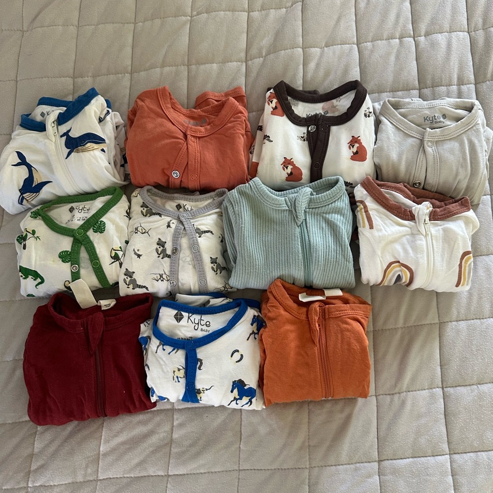 Kyte Baby NB romper bundle